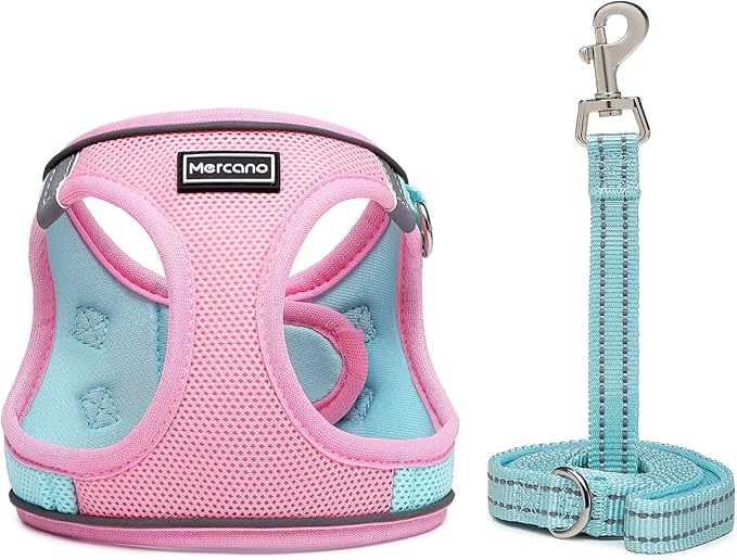 Mercano Soft Mesh Dog Harness and Leash Set, No-Chock Step-in Reflective - Image 2
