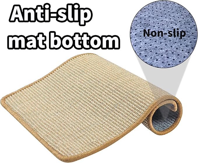 PODOO Bunny Scratch Pads, Sisal Rabbit Scratching Pad, Natural Rabbit Resting - Image 4