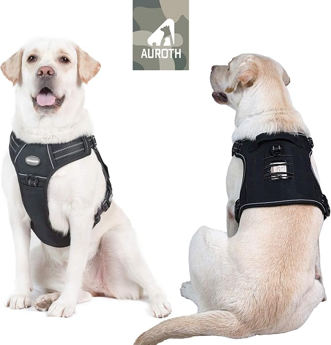 Auroth Tactical Dog Harness for Large Dogs No Pull Adjustable Pet Harness - Image 6