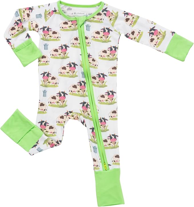 LollyBanks Baby Pajamas, Baby Romper 95% Bamboo Viscose and 5% Spandex by LollyBanks
