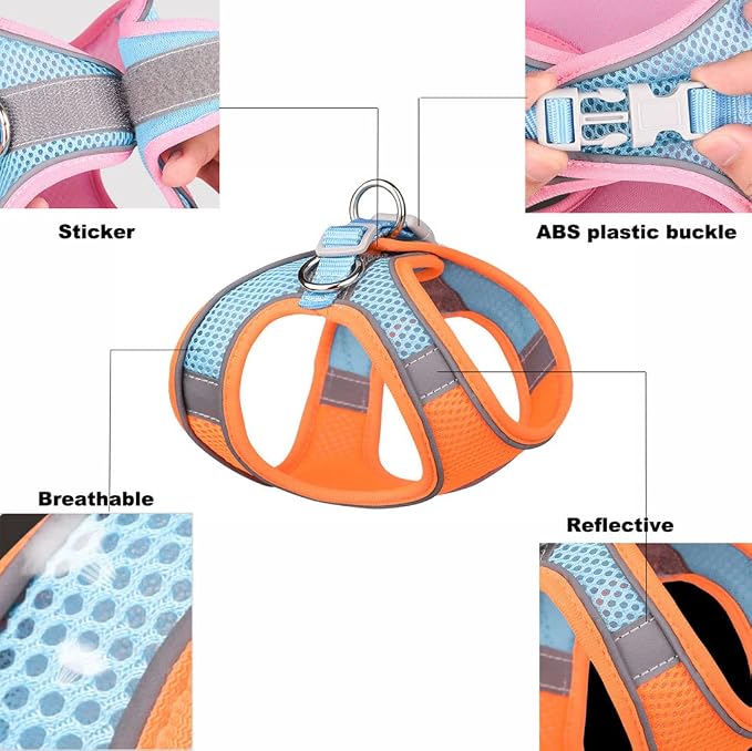 Black Dog Harness for Small Dogs, No-Pull Puppy Harness - Image 3