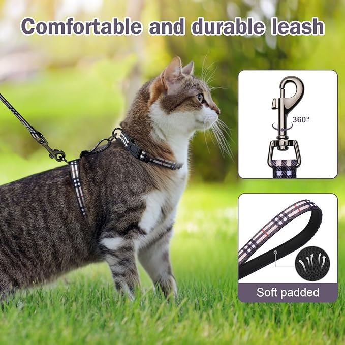 Hikiko Cat Harness and Leash Set Escape Proof Adjustable Walking Travel Soft - Image 4