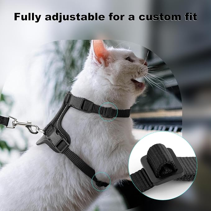 Plutus Pet Adjustable Cat Harness and Leash Set, Quick Release, Escape Proof - Image 5