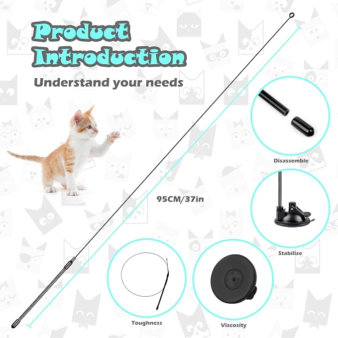 Interactive Cat Toys for Bored Indoor Adult Cats, 3 in 1 Cat Toys for Bored Cats - Image 2