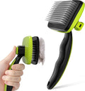 Pecute Self-Cleaning Slicker Brush by pecute