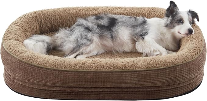 JOEJOY Orthopedic Dog Bed for Large Dogs, Egg-Crate Memory Foam Pet Bed by JOEJOY