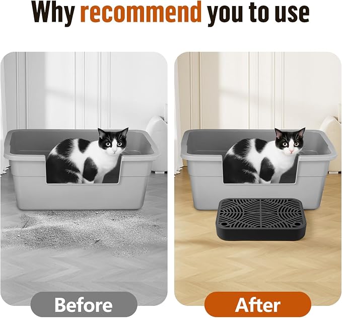 Cat Litter Box Ramp, Litter Box Step Mat - Image 6