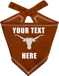 Pets First NCAA Texas Longhorns Personalized Tie Around Bandana by PETSFIRST