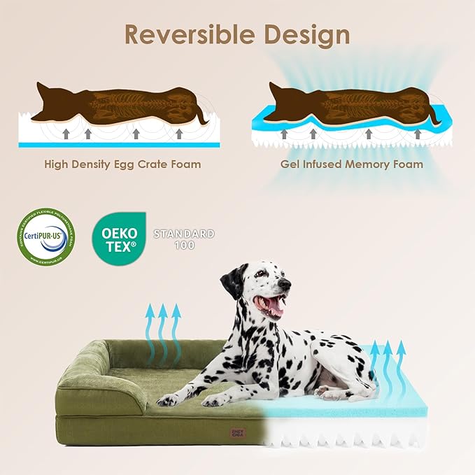 EHEYCIGA Orthopedic Dog Beds for Large Dogs, Waterproof Memory Foam Large Pet - Image 4