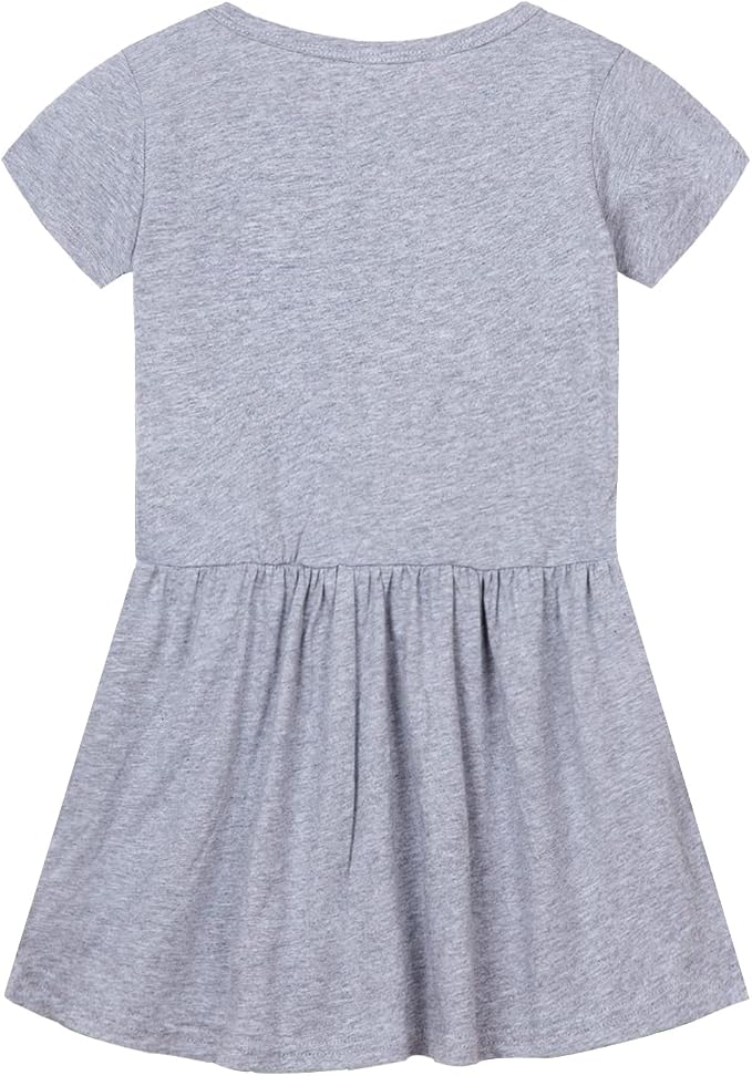 Mud Kingdom Little Girls Dresses Cotton Summer Holiday Cute Cat Dress Short - Image 3