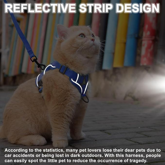 Cat Harness and Leash Set: Upgraded Escape Proof Vest - Image 5