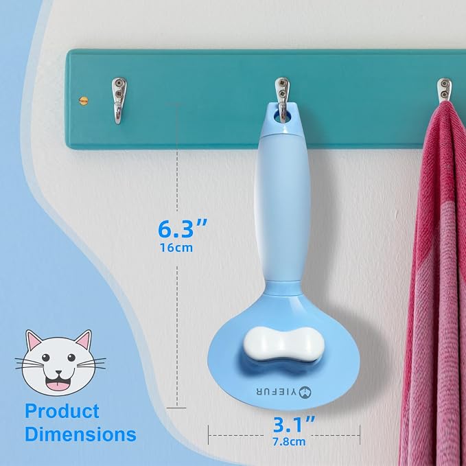 Cat Hair Brush, Cats Brushes for Shedding, Soft Silicone Self Cleaning Brush - Image 7