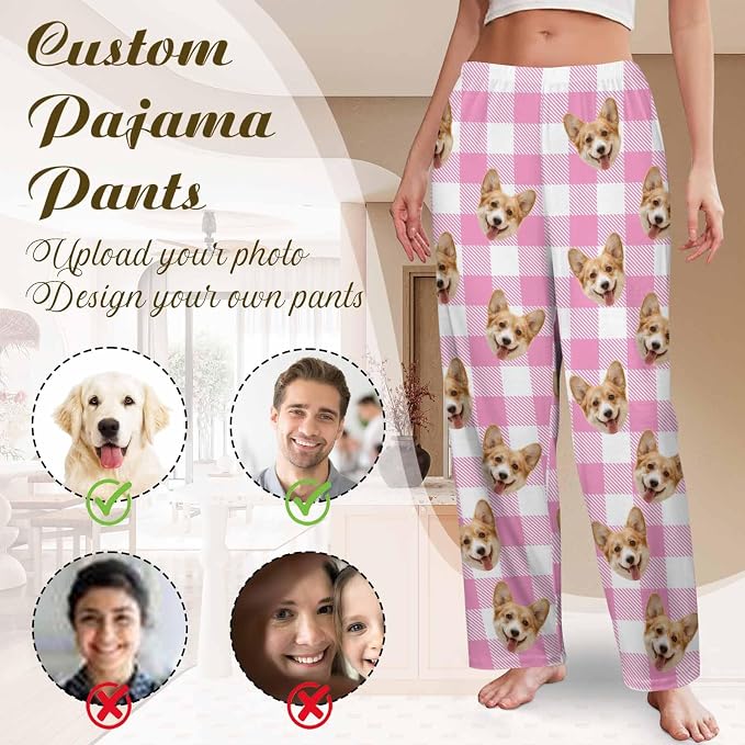 Custom Couple Pajama Pants Sock - Image 3