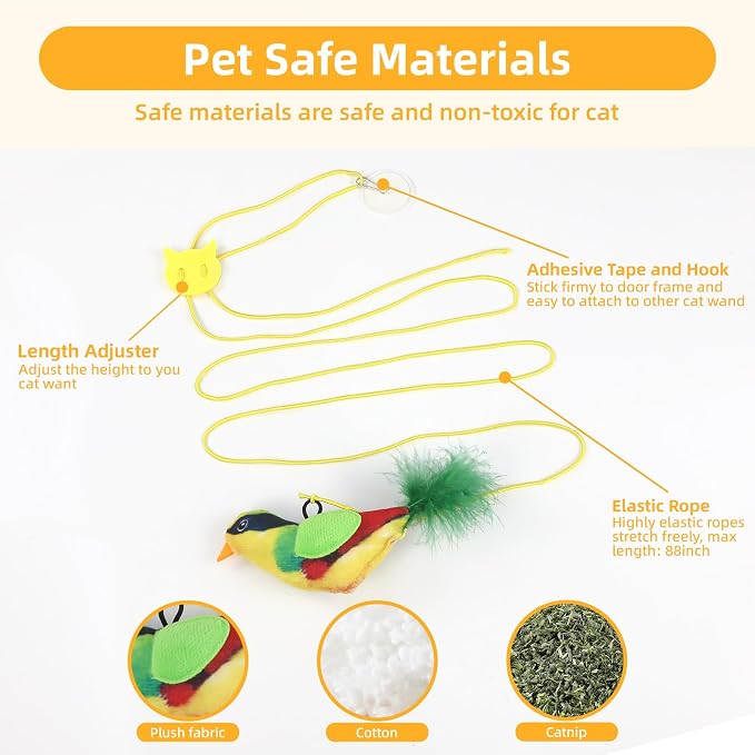 Tocirelo Interactive Cat Toys Bird - Image 3