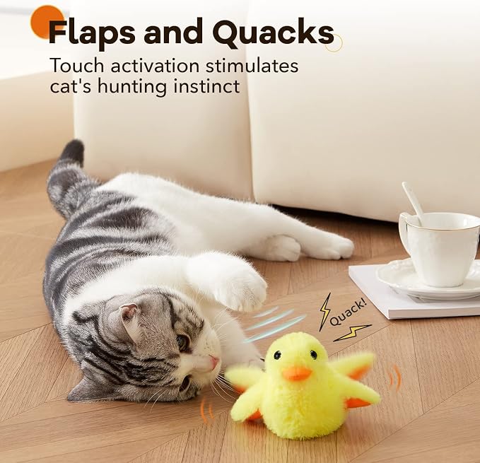 Potaroma Cat Toys Rechargeable Flapping Duck - Image 2