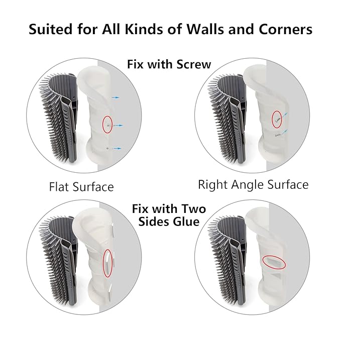 Extended 2 Pack Self Grooming Cat Brush - Image 6