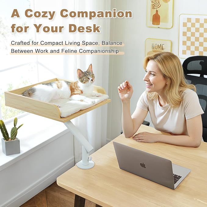 PAWZ Road Cat Desk Bed, Wooden Cat Bed - Image 7