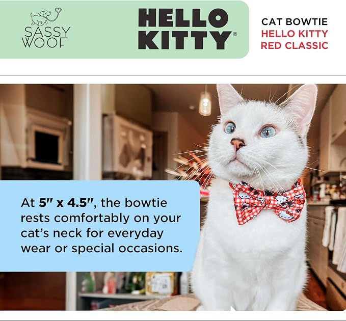 Sassy Woof Hello Kitty® Red Bowtie - Image 3