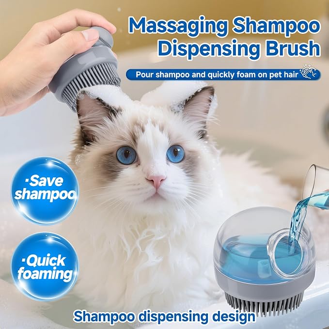 Pet Steam Brush for Dog & Cat – 3-in-1 Spray Hair Removal Comb for Shedding & - Image 5