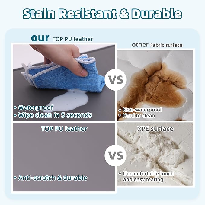 Dog Crate Pad Mat, Waterproof Kennel Cage Mat, Outdoor Cooling Pet Bed - Image 3