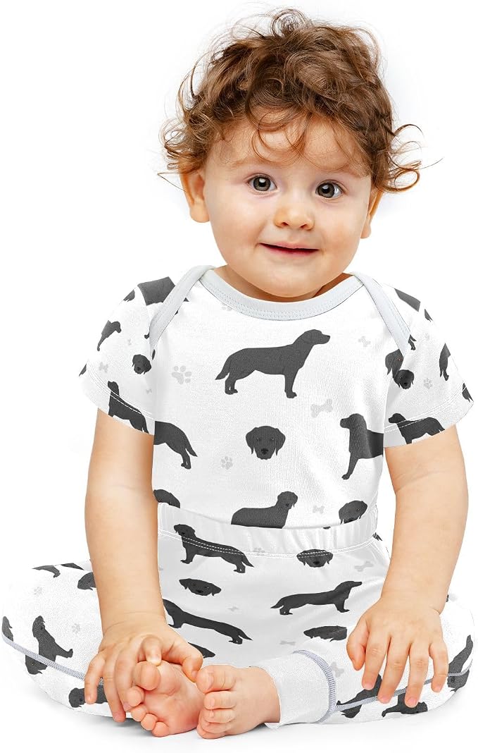 Baby Clothes Set Infant Bodysuits Pants Sets 0-24M - Image 2