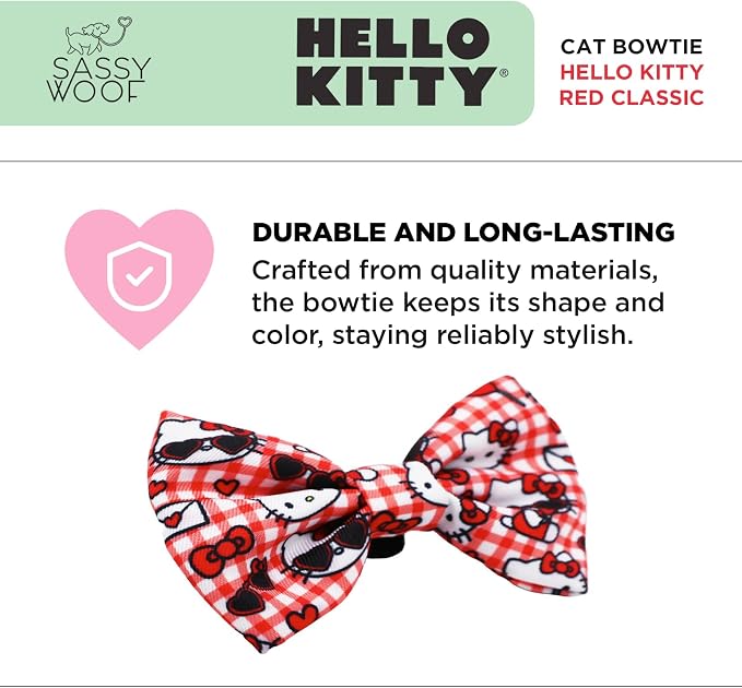 Sassy Woof Hello Kitty® Red Bowtie - Image 4