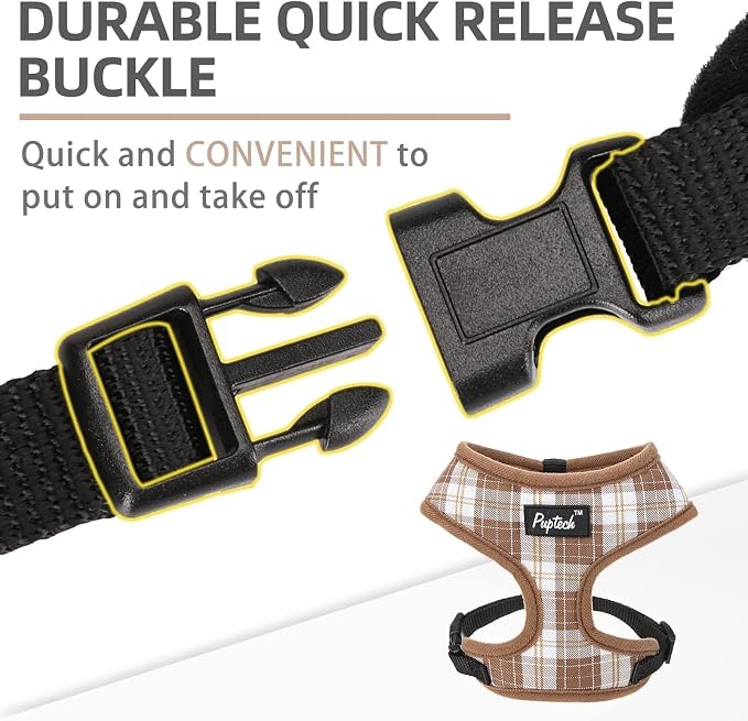 PUPTECK Soft Mesh Dog Harness and Leash Set Pet Puppy Cat Comfort Padded Vest - Image 4