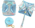 Dog Harness and Leash Set with Angle Wings, Pet Adjustable Mesh Vest Harness by BECHANMIG