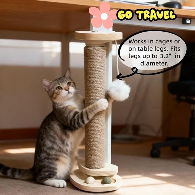SHENGOCASE 2-Pack Cat Scratching Post - Image 5