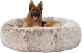 Bedfolks Calming Donut Dog Bed, 45 Inch Round Plush Bed by Bedfolks