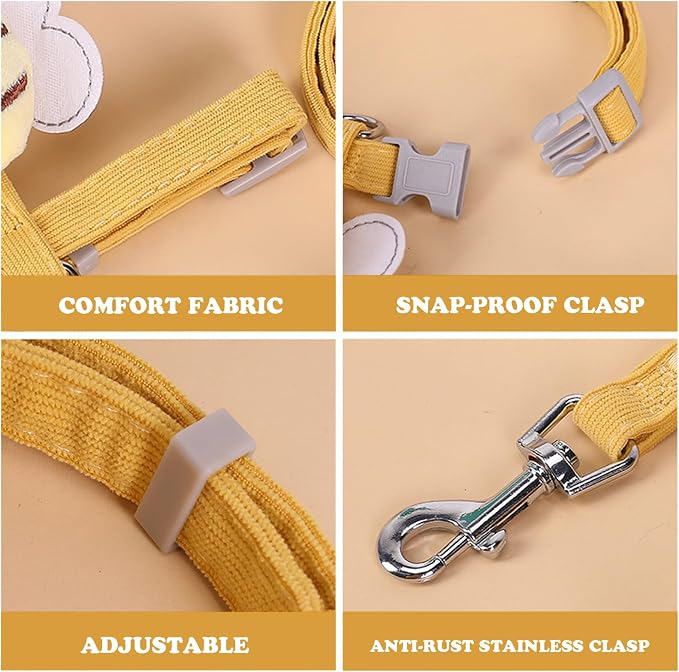 Cat Harness and Leash Set for Outdoor Travel Walking Escape Proof Soft Safe - Image 2