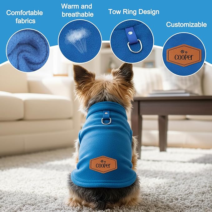 Personalized Fleece Dog Sweater - Image 3