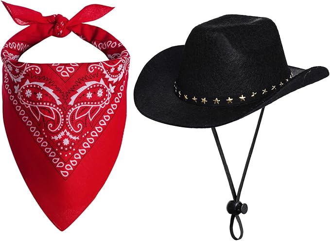 choyaxo Halloween Costumes for Dogs Cat Pet Cowboy Costume Cowboy Hat by choyaxo