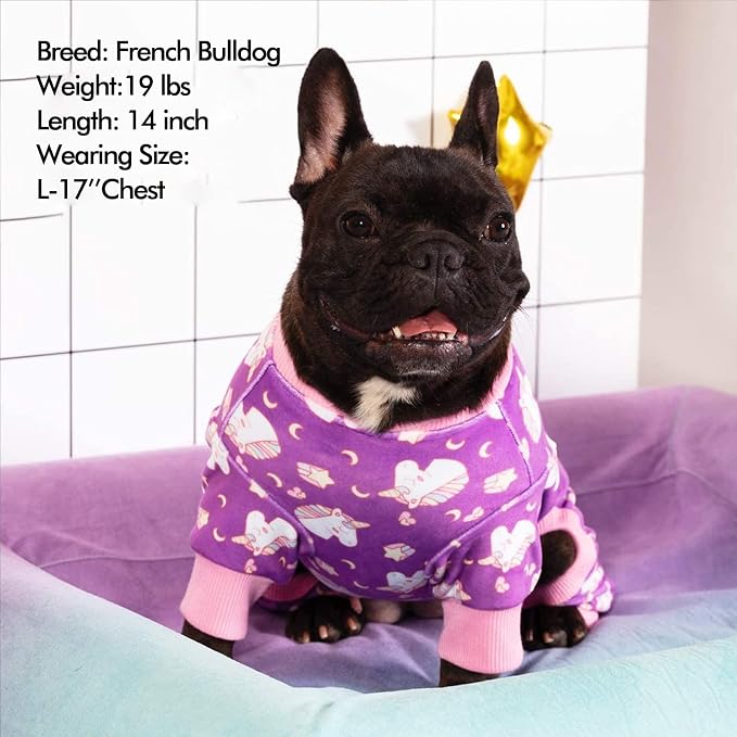 KYEESE Dog Pajamas Velvet Dog Pajamas Small Sized Dogs Soft Dogs Clothes Pjs - Image 5