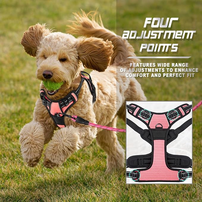 BARKBAY No Pull Dog Harness Front Clip Heavy Duty Reflective Easy Control Handle - Image 6