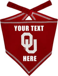Pets First NCAA Oklahoma Sooners Personalized Tie Around Bandana by PETSFIRST