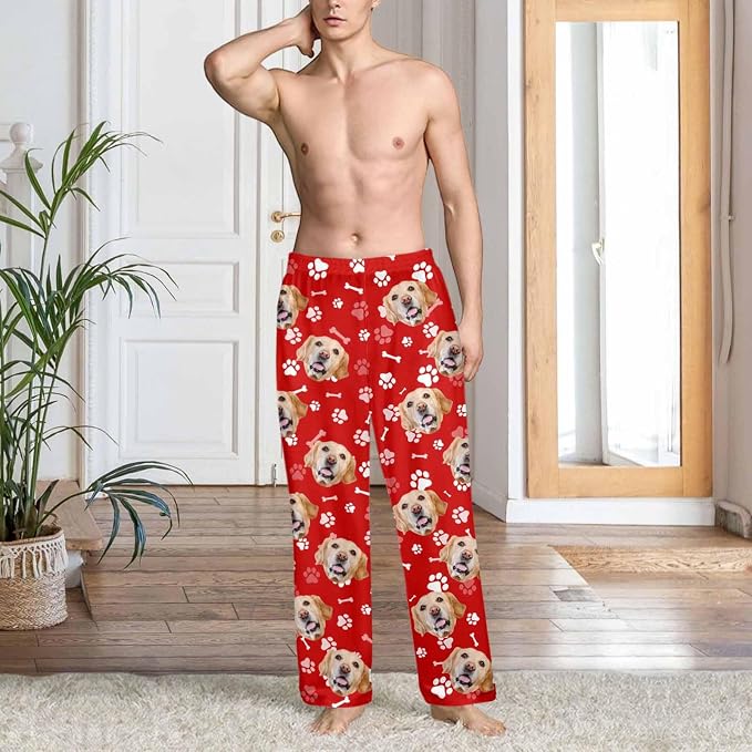 Custom Couple Pajama Pants Sock - Image 4