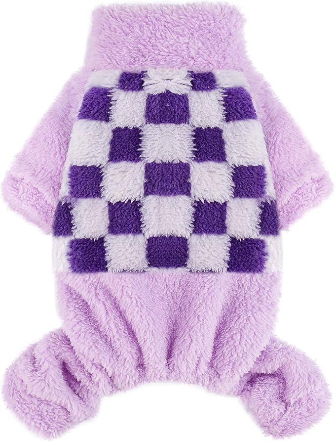 Sebaoyu Turtleneck Dog Pajamas for Small Dogs, Fleece Sweater, Winter Cute Tiny - Image 7