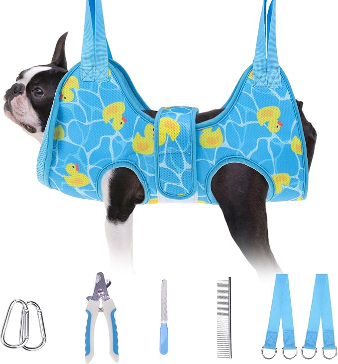 BEAUTYZOO Dog Grooming Hammock for Small Dogs Cat- Dog Sling for Nail by BEAUTYZOO