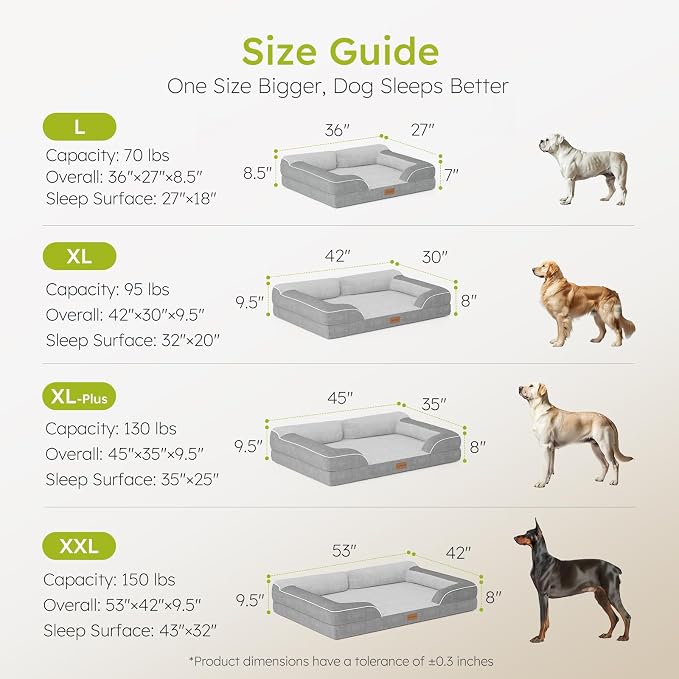 XXL Dog Bed for Extra Large Dogs, Giant Orthopedic Dog Bed - Image 8