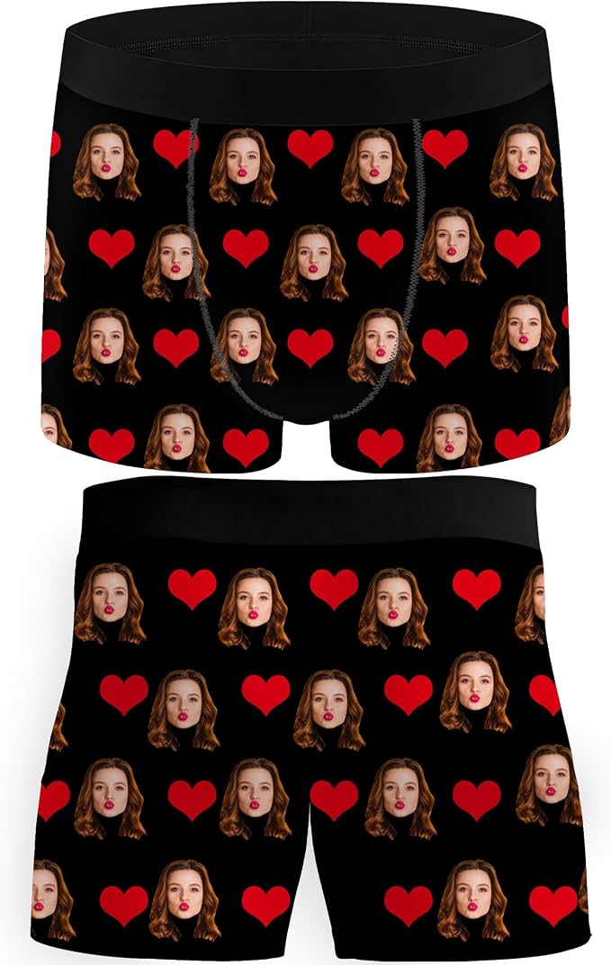 M YESCUSTOM Custom Faces Funny Short Briefs Gift by MYESCUSTOM