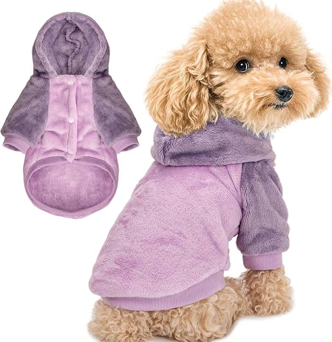 FabriCastle Dog Hoodie Sweater for Small Dogs Boy and Girl, Small Dog Clothes by FabriCastle