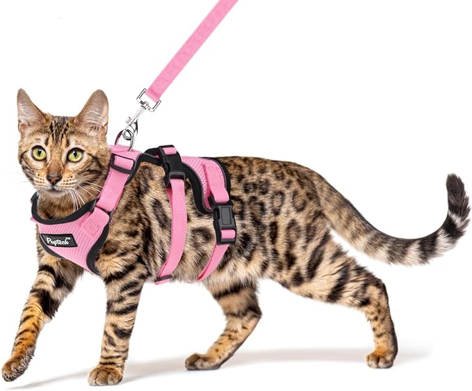 PUPTECK Cat Harness and Leash Set Escape Proof by PUPTECK