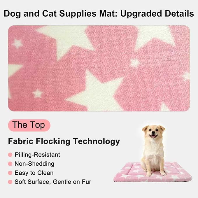 Washable Dog Bed Plush Orthopedic Outdoor Crate Mat - Image 3
