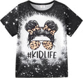 PATPAT Girls Crewneck Short Sleeve Graphic Tees Animal Print Shirts Cute Summer by PATPAT