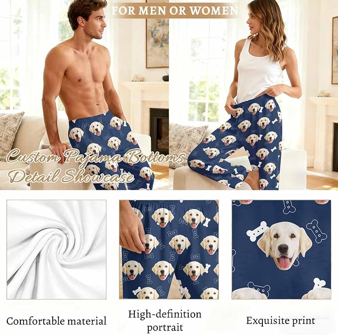 Custom Couple Pajama Pants Sock - Image 6