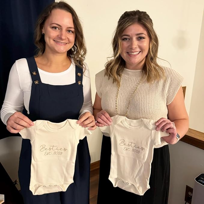 COUPLEHOODIES Personalized Baby Onesie Bodysuit – Custom Embroidery Gift - Image 3
