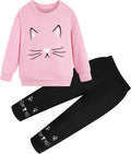 Little Girls Unicorn Outfits 2 Piece Kids Ruffle Sleeve Sweatshirt + Leggings by zarmfly
