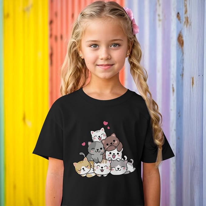 KEEVICI Cute Cartoon Cat Shirts - Image 6
