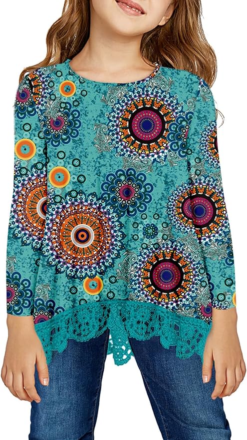 storeofbaby Girls Casual Tunic Tops Short Sleeve Loose Soft Blouse T-Shirt by storeofbaby